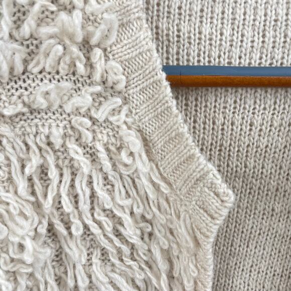 Roxy Womens Cardigan Sz M Shag Boho Festival Oversized Hippie Whimsigoth Witchy - Picture 7 of 8